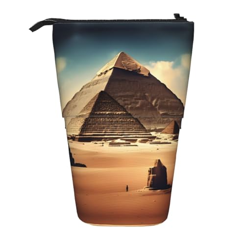 XZDAL Dreaming of The Pyramids of Khufu Federmäppchen mit erweiterbarem Design, tragbare und leichte Aufbewahrung für Schreibwaren, kleine Gegenstände von XZDAL