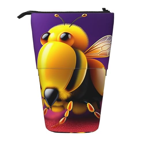 XZDAL Dreidimensionales Bienen-Federmäppchen mit erweiterbarem Design, tragbare und leichte Aufbewahrung für Schreibwaren, kleine Gegenstände von XZDAL
