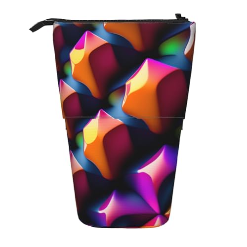 XZDAL Dreidimensionales Federmäppchen mit erweiterbarem Design, tragbare und leichte Aufbewahrung für Schreibwaren, kleine Gegenstände von XZDAL