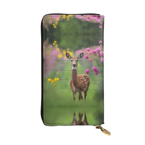 XZDAL Eine schöne, modische Clutch aus Leder mit Kartenfächern, Geldfach und Münzfach mit Reißverschluss von XZDAL