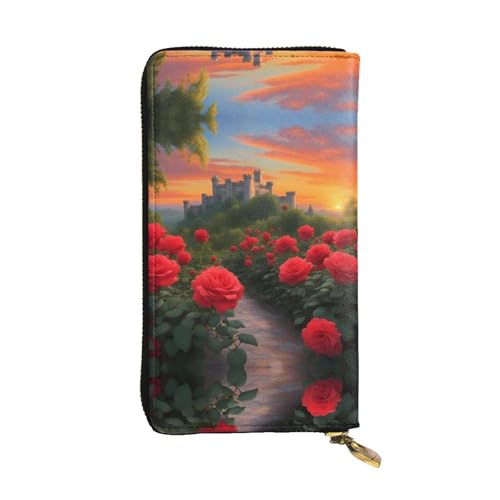 XZDAL Eine schöne, modische Geldbörse aus Leder mit Kartenfächern, Geldfach und Münzfach mit Reißverschluss von XZDAL