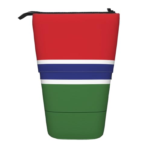 XZDAL Federmäppchen Flagge Gambias mit erweiterbarem Design, tragbare und leichte Aufbewahrung für Schreibwaren, kleine Gegenstände von XZDAL