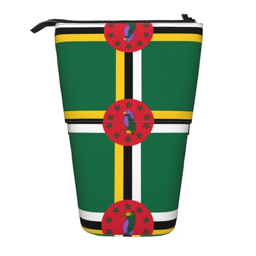 XZDAL Federmäppchen Flagge des Commonwealth of Dominica mit erweiterbarem Design, tragbare und leichte Aufbewahrung für Schreibwaren, kleine Gegenstände von XZDAL