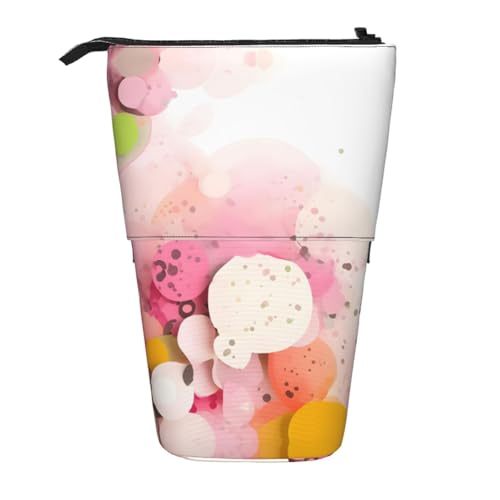 XZDAL Federmäppchen aus farbigem Fragmentpapier mit erweiterbarem Design, tragbar und leicht, Aufbewahrung für Schreibwaren, kleine Gegenstände von XZDAL