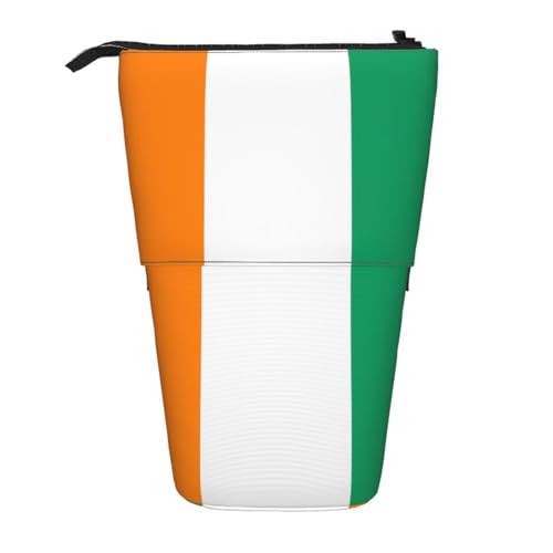 XZDAL Federmäppchen mit Flagge der Elfenbeinküste mit erweiterbarem Design, tragbare und leichte Aufbewahrung für Schreibwaren, kleine Gegenstände von XZDAL