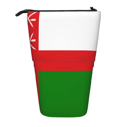 XZDAL Federmäppchen mit Flagge von Oman, erweiterbares Design, tragbare und leichte Aufbewahrung für Schreibwaren, kleine Gegenstände von XZDAL