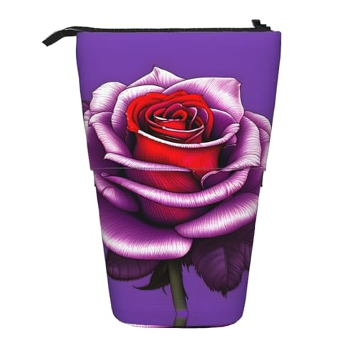 XZDAL Fuchsia Rose Federmäppchen mit erweiterbarem Design, tragbare und leichte Aufbewahrung für Schreibwaren, kleine Gegenstände von XZDAL
