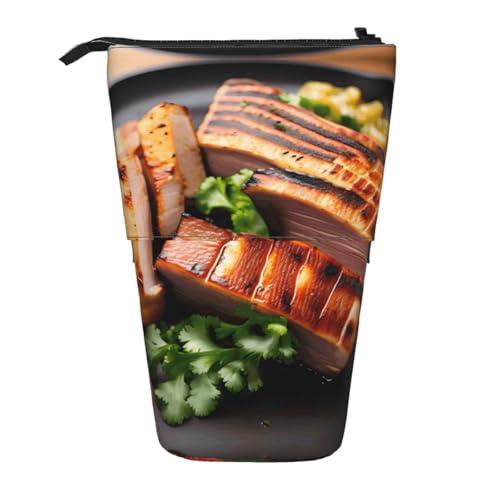 XZDAL Golden Roast Federmäppchen mit erweiterbarem Design, tragbare und leichte Aufbewahrung für Schreibwaren, kleine Gegenstände von XZDAL