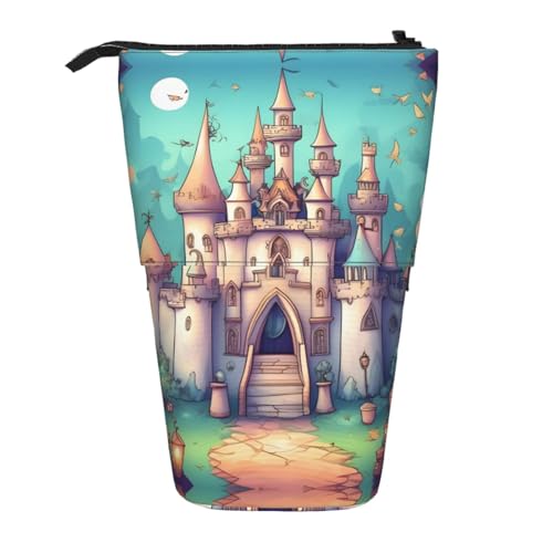 XZDAL Klassisches Schloss-Federmäppchen mit erweiterbarem Design, tragbare und leichte Aufbewahrung für Schreibwaren, kleine Gegenstände von XZDAL