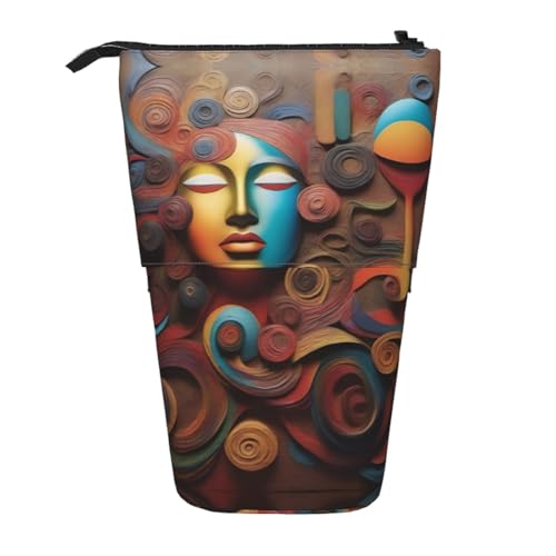 XZDAL Künstlerisches Wunder-Federmäppchen mit erweiterbarem Design, tragbare und leichte Aufbewahrung für Schreibwaren, kleine Gegenstände von XZDAL