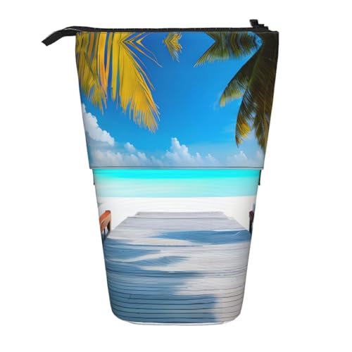 XZDAL Maldives Holidays Federmäppchen mit erweiterbarem Design, tragbare und leichte Aufbewahrung für Schreibwaren, kleine Gegenstände von XZDAL