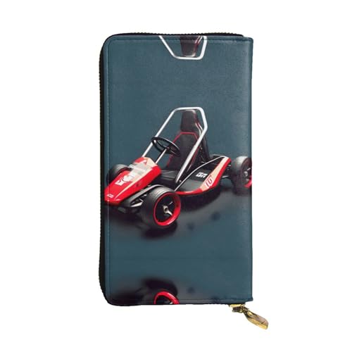 XZDAL Mini-Kart-Geldbörse, modisch, Leder, lang, mit Kartenfächern, Geldfach und Münzfach mit Reißverschluss von XZDAL