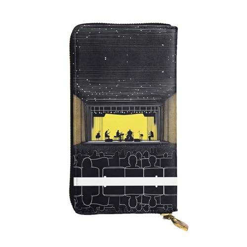 XZDAL Modische Geldbörse aus Leder mit Kartenfächern, Geldfach und Münzfach mit Reißverschluss von XZDAL