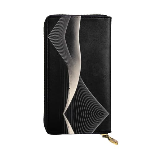 XZDAL Modische Leder-Clutch-Geldbörse mit Kartenfächern, Geldfach und Münzfach mit Reißverschluss von XZDAL