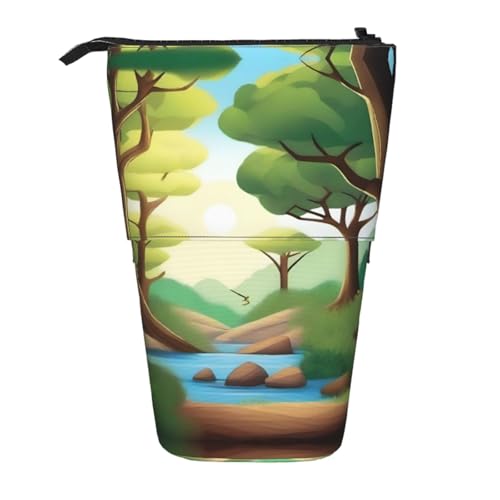 XZDAL Nature Adventure Federmäppchen mit erweiterbarem Design, tragbare und leichte Aufbewahrung für Schreibwaren, kleine Gegenstände von XZDAL