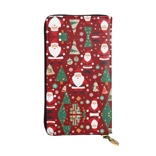 XZDAL Niedliche modische Leder-Clutch-Geldbörse mit Kartenfächern, Geldfach und Münzfach mit Reißverschluss von XZDAL