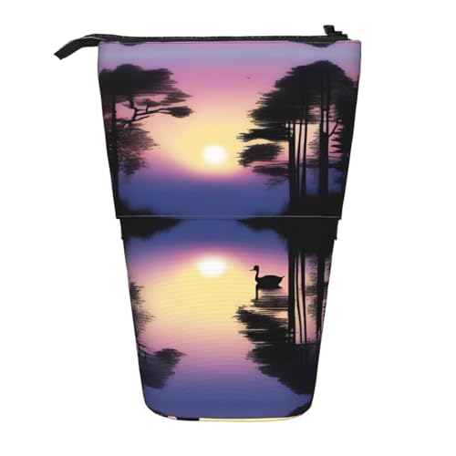 XZDAL Peaceful Dawn Federmäppchen mit erweiterbarem Design, tragbare und leichte Aufbewahrung für Schreibwaren, kleine Gegenstände von XZDAL