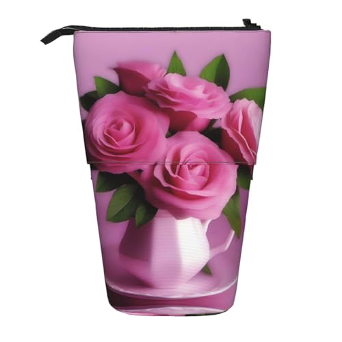 XZDAL Pink Delight Federmäppchen mit erweiterbarem Design, tragbare und leichte Aufbewahrung für Schreibwaren, kleine Gegenstände von XZDAL