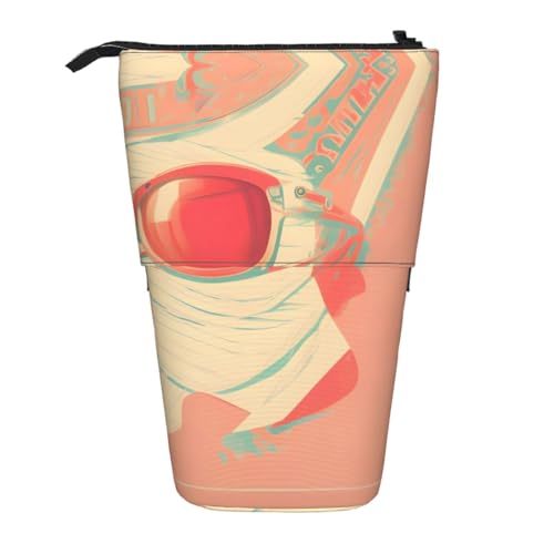 XZDAL Retro Abstrakte Schattierungen Federmäppchen mit erweiterbarem Design, tragbare und leichte Aufbewahrung für Schreibwaren, kleine Gegenstände von XZDAL