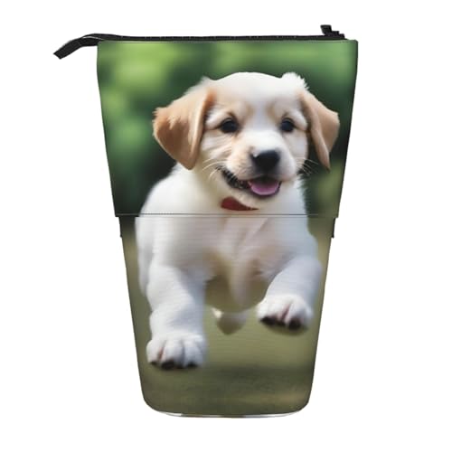 XZDAL Spielerisches Welpen-Federmäppchen mit erweiterbarem Design, tragbare und leichte Aufbewahrung für Schreibwaren, kleine Gegenstände von XZDAL