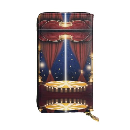 XZDAL Stage Magic Modische Leder-Clutch-Geldbörse mit Kartenfächern, Geldfach und Münzfach mit Reißverschluss XZDAL Stage Magic Modische Leder-Clutch-Geldbörse mit Kartenfächern, Geldfach und Münzfach mit Reißverschluss von XZDAL