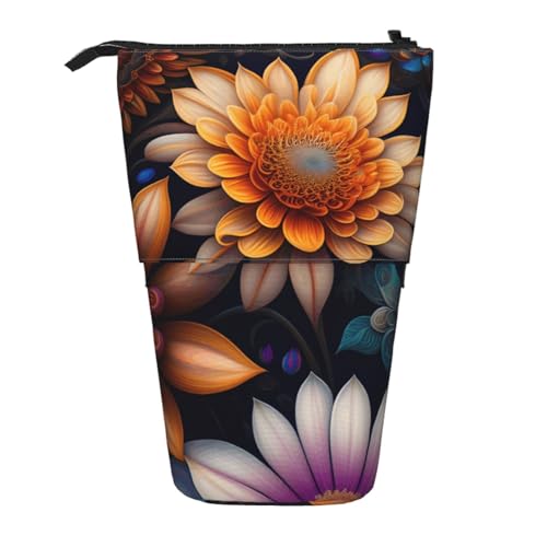 XZDAL Sunflower Welfare Federmäppchen mit erweiterbarem Design, tragbare und leichte Aufbewahrung für Schreibwaren, kleine Gegenstände von XZDAL