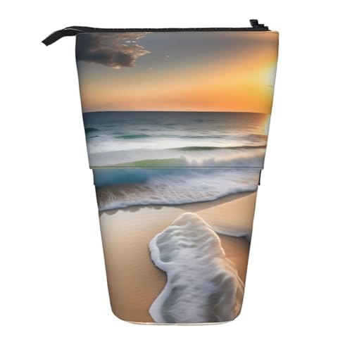 XZDAL Sunset Over The Waves Federmäppchen mit erweiterbarem Design, tragbare und leichte Aufbewahrung für Schreibwaren, kleine Gegenstände von XZDAL