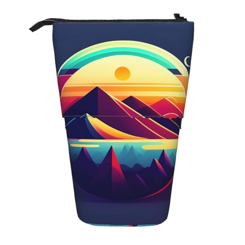 XZDAL Sunset in Teleskop Federmäppchen mit erweiterbarem Design, tragbare und leichte Aufbewahrung für Schreibwaren, kleine Gegenstände von XZDAL