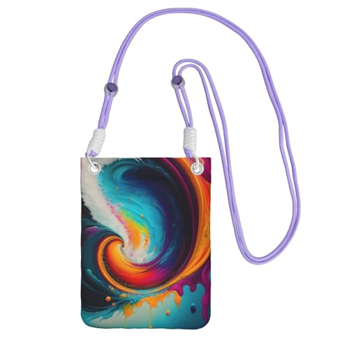 XZDAL Surreal Enigma Crossbody Handytasche Schwarz für Damen, modisch und verstellbar, leicht für den täglichen Gebrauch, violett, Einheitsgröße XZDAL Surreal Enigma Crossbody Handytasche Schwarz für Damen, modisch und verstellbar, leicht für den täglichen Gebrauch, violett, Einheitsgröße von XZDAL