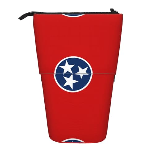 XZDAL Tennessee Staatsflagge Federmäppchen mit erweiterbarem Design, tragbare und leichte Aufbewahrung für Schreibwaren, kleine Gegenstände von XZDAL