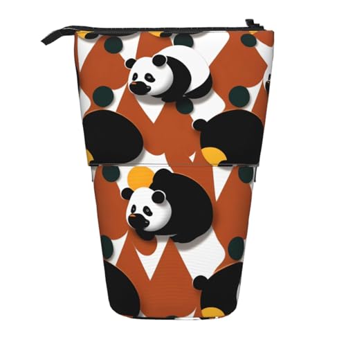 XZDAL Tumbling Panda Federmäppchen mit erweiterbarem Design, tragbare und leichte Aufbewahrung für Schreibwaren, kleine Gegenstände von XZDAL