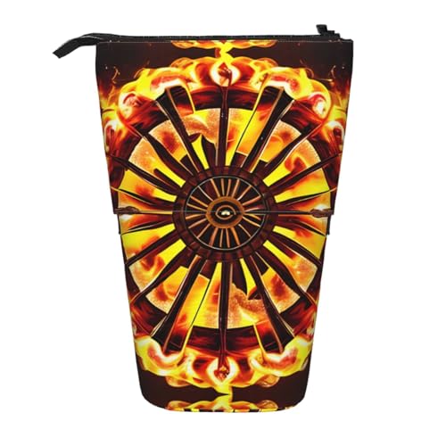 XZDAL Turning The Flame Federmäppchen mit erweiterbarem Design, tragbare und leichte Aufbewahrung für Schreibwaren, kleine Gegenstände von XZDAL