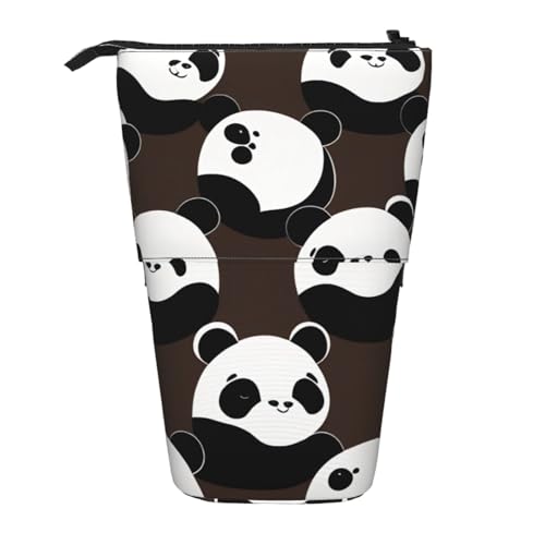 XZDAL Twisted Panda Federmäppchen mit erweiterbarem Design, tragbare und leichte Aufbewahrung für Schreibwaren, kleine Gegenstände von XZDAL