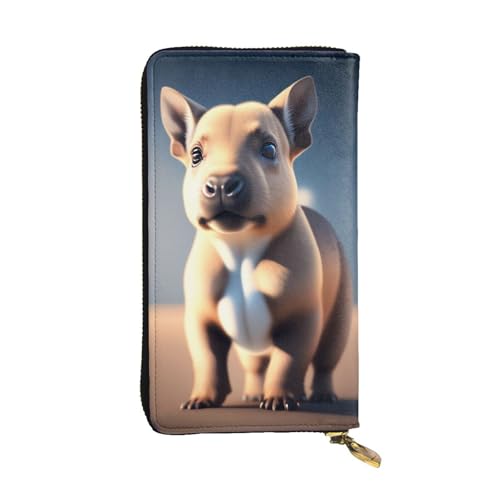 XZDAL Ultra HD Creatures modische Leder-Clutch-Geldbörse mit Kartenfächern, Geldfach und Münzfach mit Reißverschluss von XZDAL