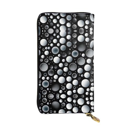 XZDAL Uneven Pictures Modische Leder-Clutch-Geldbörse mit Kartenfächern, Geldfach und Münzfach mit Reißverschluss von XZDAL