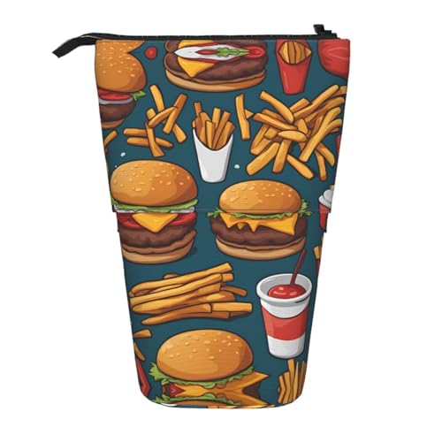 XZDAL Viele leckere Lebensmittel-Federmäppchen mit erweiterbarem Design, tragbare und leichte Aufbewahrung für Schreibwaren, kleine Gegenstände von XZDAL