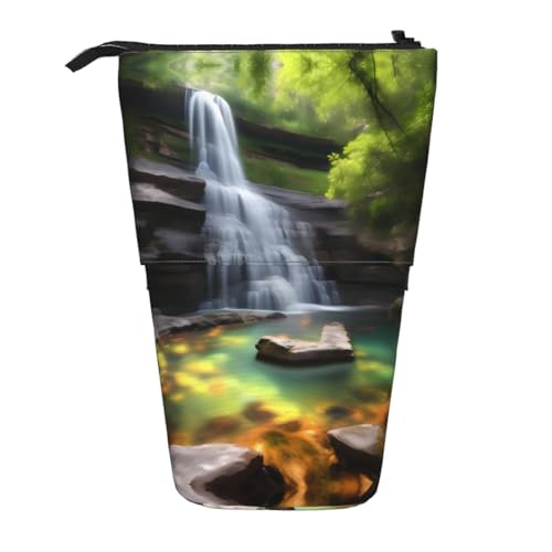 XZDAL Waterfall Views Federmäppchen mit erweiterbarem Design, tragbare und leichte Aufbewahrung für Schreibwaren, kleine Gegenstände von XZDAL