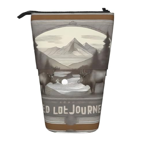 XZDAL Wild Journeys Federmäppchen mit erweiterbarem Design, tragbare und leichte Aufbewahrung für Schreibwaren, kleine Gegenstände von XZDAL