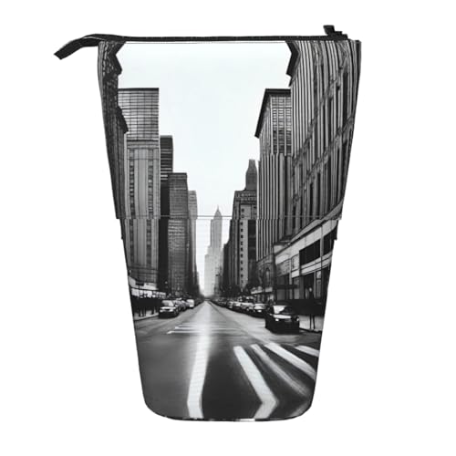 XZDAL aCity Street Federmäppchen mit erweiterbarem Design, tragbare und leichte Aufbewahrung für Schreibwaren, kleine Gegenstände von XZDAL