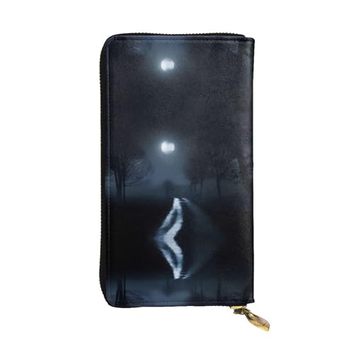 XZDCAL AnEerieEvening Mode Leder Lange Clutch Geldbörse für Mädchen und Frauen mit Mehrere Fächer Schwarz One Size, Schwarz , Einheitsgröße von XZDCAL