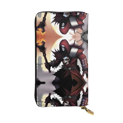 XZDCAL FangedFiends Mode Leder Lange Clutch Geldbörse für Mädchen und Frauen mit mehreren Fächern Schwarz One Size, Schwarz , Einheitsgröße von XZDCAL