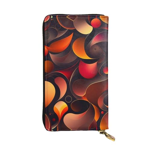 XZDCAL Nahtlose Mode Leder Lange Clutch Geldbörse für Mädchen und Frauen mit mehreren Fächern Schwarz One Size, Schwarz , Einheitsgröße von XZDCAL