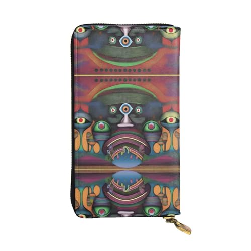 XZDCAL PetrifyingParade Modische Leder Lange Clutch Geldbörse für Mädchen und Frauen mit mehreren Fächern Schwarz One Size, Schwarz , Einheitsgröße von XZDCAL