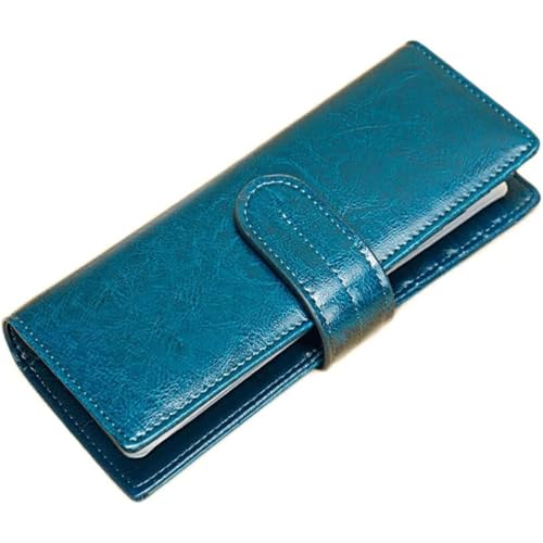 XZDEAIR Geldbörse Langstil Wallet Leder -Geldbörsen für Männer Frauen Unisex Kartenhalter reichlich große Kapazitätskarte Slot Design Coin -Geldbörse Clutch-Geldbörse von XZDEAIR