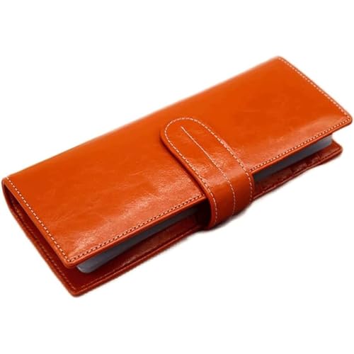 XZDEAIR Geldbörse Langstil Wallet Leder -Geldbörsen für Männer Frauen Unisex Kartenhalter reichlich große Kapazitätskarte Slot Design Coin -Geldbörse Clutch-Geldbörse von XZDEAIR