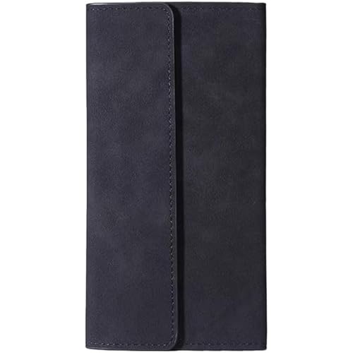 XZDEAIR Geldbörse Schwarzer Brieftasche RFID Blockierer Sicherheitskarte Inhalter großer Kapazität Münzen Taschenminimalistische Münzbaus für Männer Clutch-Geldbörse von XZDEAIR