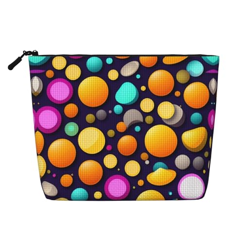 XZDLXJ Smile Sticker, wasserabweisende Make-up-Tasche in Leinenoptik, einlagig, mit Reißverschluss, für den täglichen Gebrauch oder auf Reisen, Schwarz, Einheitsgröße, Schwarz , Einheitsgröße von XZDLXJ