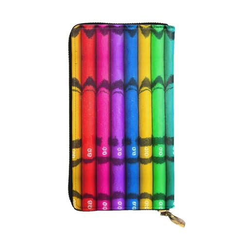 XZDLYY Farbige Buntstifte, lange Clutch-Geldbörse für modische Frauen – leicht, langlebig, personalisiert und stilvoll von XZDLYY