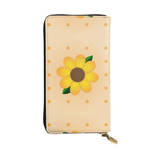 XZDLYY Goldene Sonnenblume lange Clutch für modische Frauen – leicht, langlebig, personalisiert und stilvoll XZDLYY Goldene Sonnenblume lange Clutch für modische Frauen – leicht, langlebig, personalisiert und stilvoll von XZDLYY