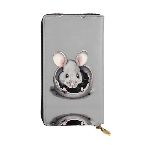 XZDLYY Graue Ratte lange Clutch-Geldbörse für modische Frauen – leicht, langlebig, personalisiert und stilvoll von XZDLYY